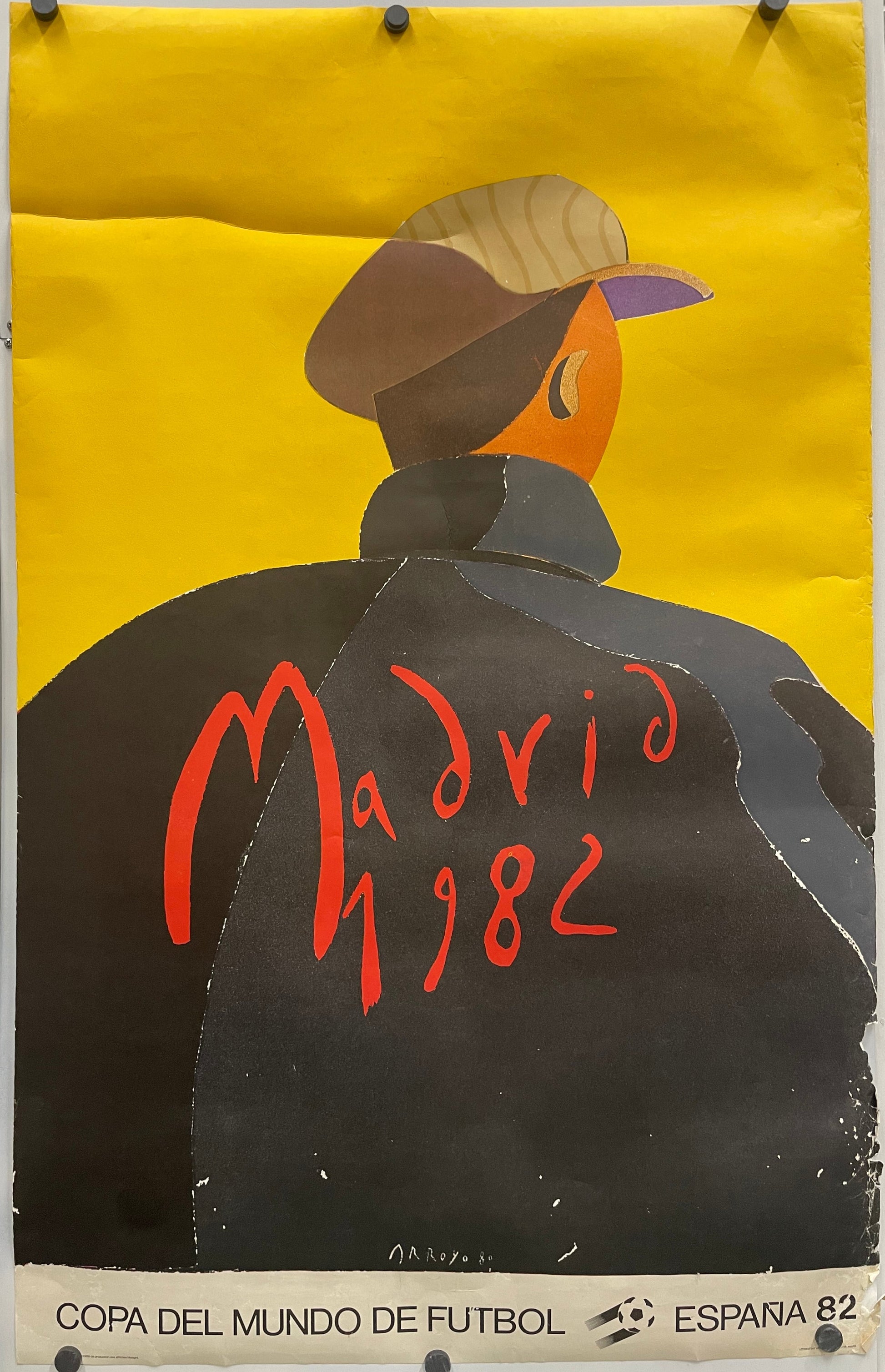vintage, Copa del Mundo de Futbol - Espana 82, off-set lithographic sports poster by Arroyo