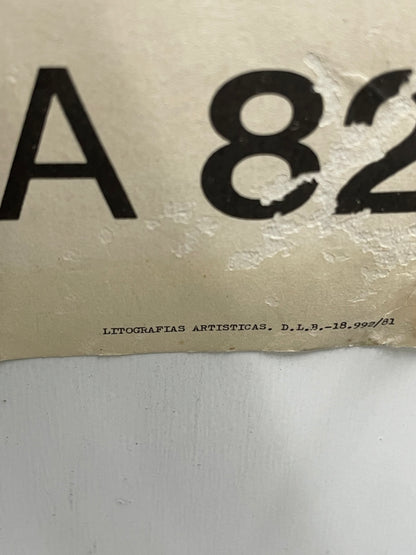 vintage, Copa del Mundo de Futbol - España 82, off-set lithographic sports poster by Arroyo - HAPPIEST KID FINDS - Museum-quality antique and vintage posters, original art, preservation and restoration