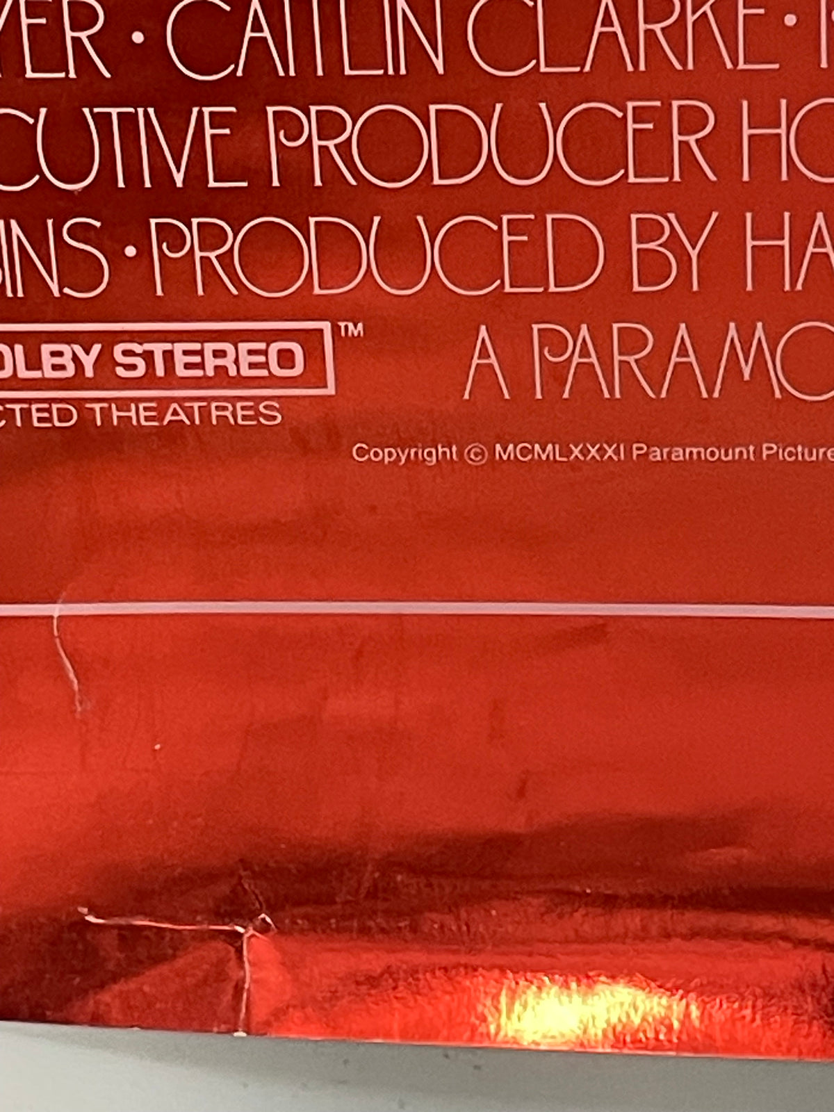 vintage and rare, Dragonslayer Teaser 1-sheet (red foil), 1981 - HAPPIEST KID FINDS - Museum-quality antique and vintage posters, original art, preservation and restoration