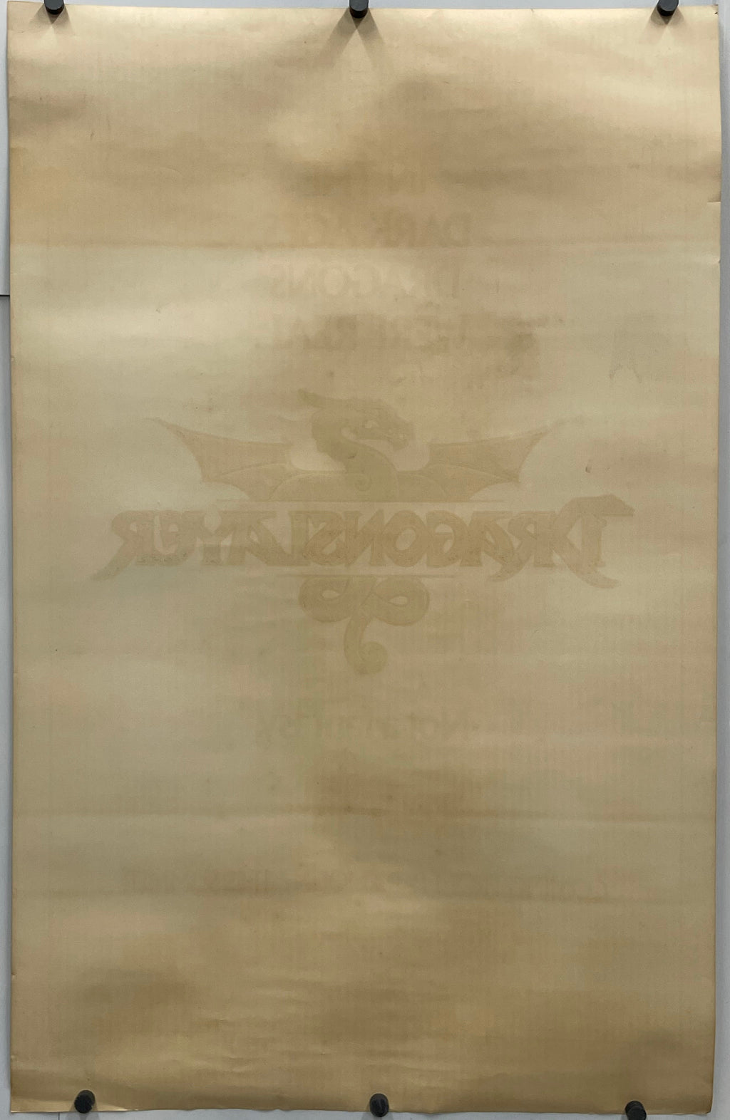 vintage and rare, Dragonslayer, rolled Teaser 1-sheet (lavender foil), 1981 - HAPPIEST KID FINDS - Museum-quality antique and vintage posters, original art, preservation and restoration