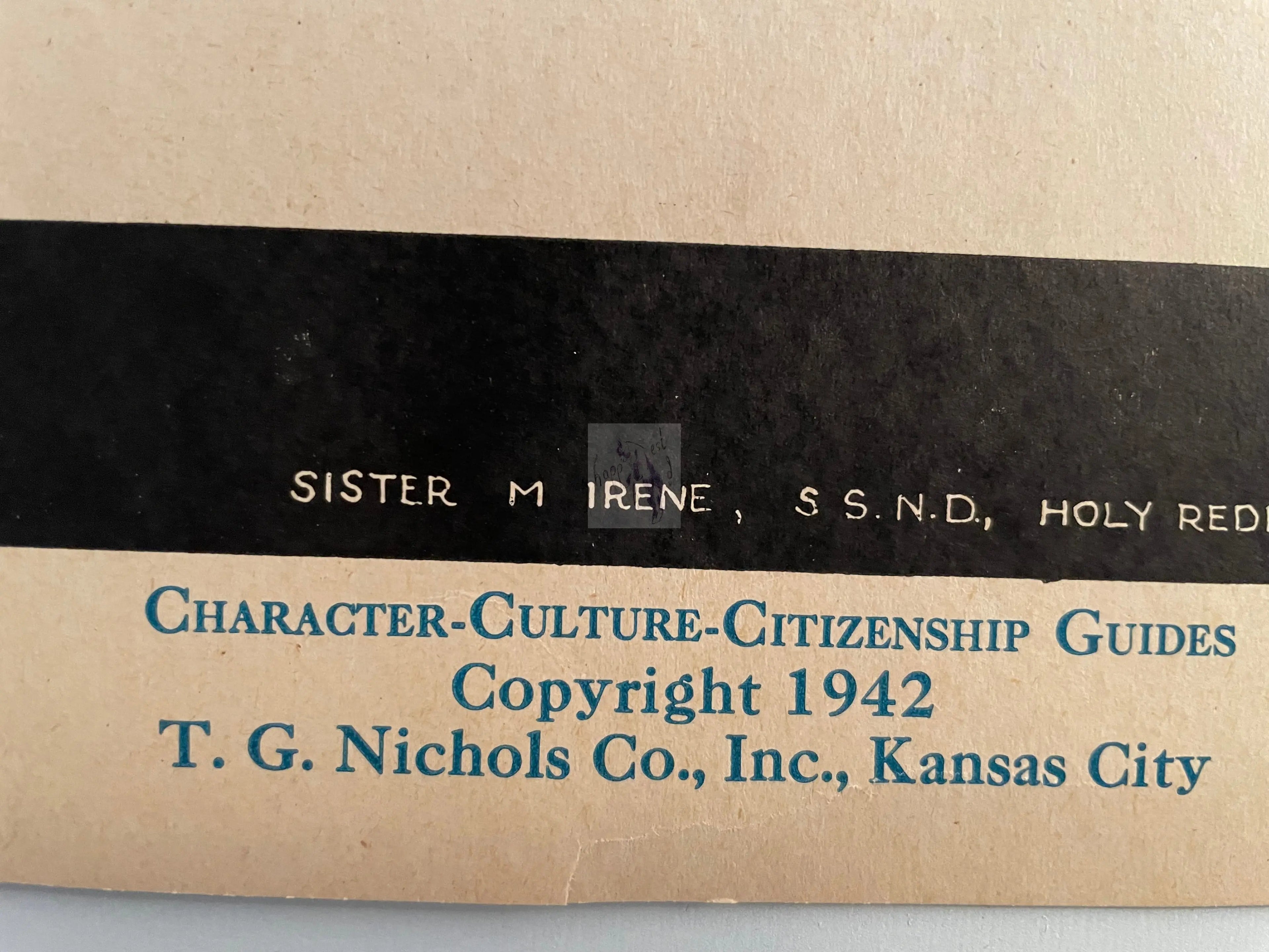Number 6, “On, Sail On and On!” (October) -Character Culture Citizenship Guides, vintage educational motivational poster, 1942 Happiest Kid Finds