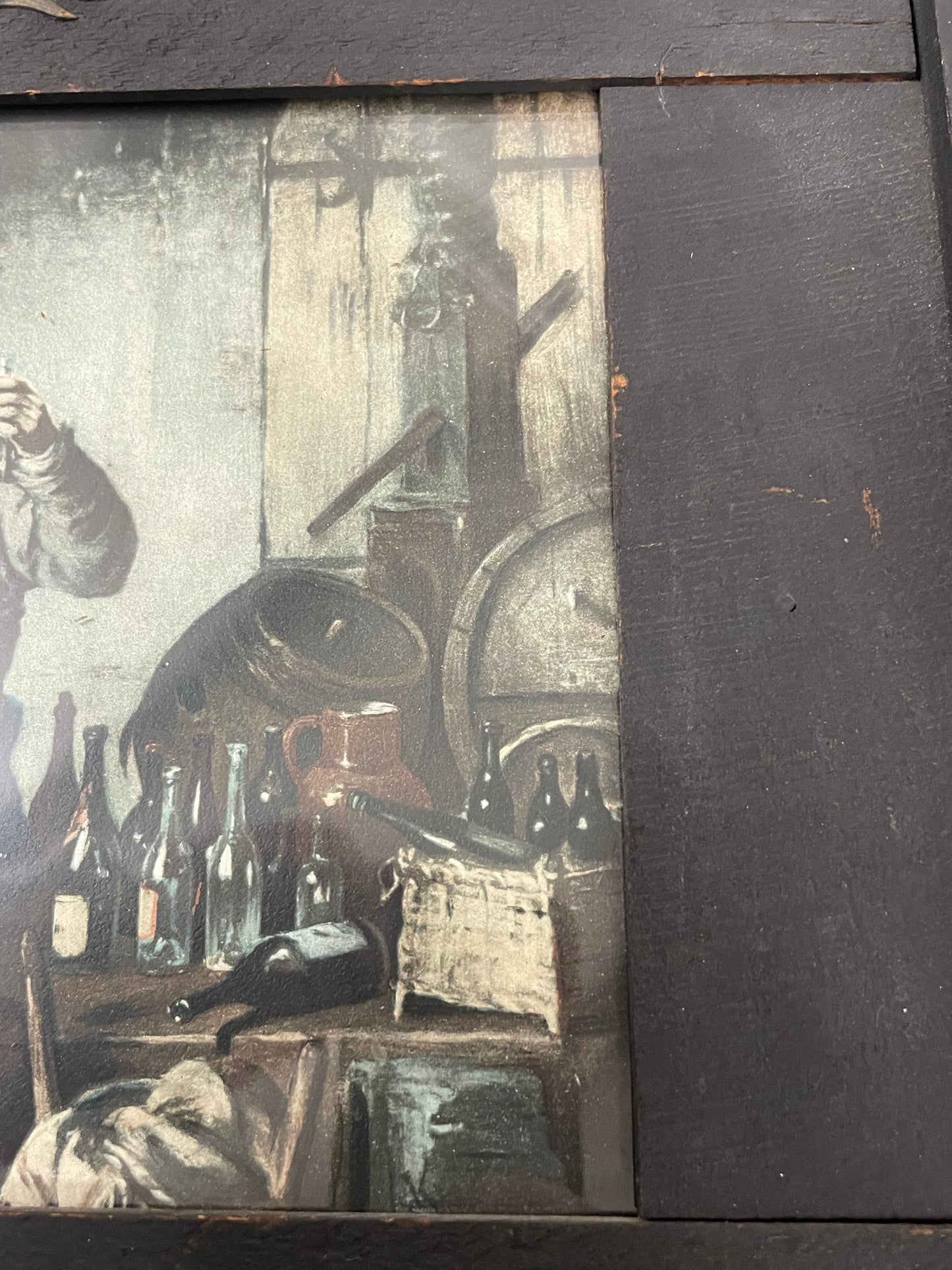 one-of-a-kind framed antique, Wohl BeKomms - A New Vintage, offset-lithograph of brewer, c.1903 - HAPPIEST KID FINDS - Museum-quality antique and vintage posters, original art, preservation and restoration