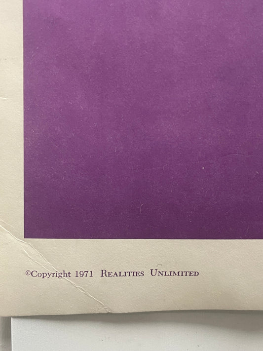 vintage and rare Curtis Mayfield, Realities Unlimited, celebrity soul music poster, 1971 - HAPPIEST KID FINDS - Museum-quality antique and vintage posters, original art, preservation and restoration