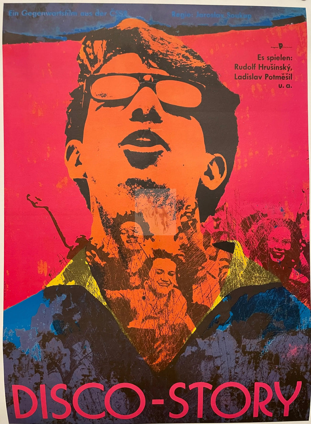 Disco-Story Discopribeh Vintage East German Film Poster 1988 | Happiest Kid Finds Happiest Kid Finds