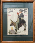 Prospector, framed vintage Saturday Evening Post cover, July 13, 1929 Happiest Kid Finds