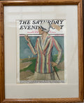 Woman in Sand Trap Framed Vintage Saturday Evening Post Cover June 1928 | Happiest Kid Finds Happiest Kid Finds
