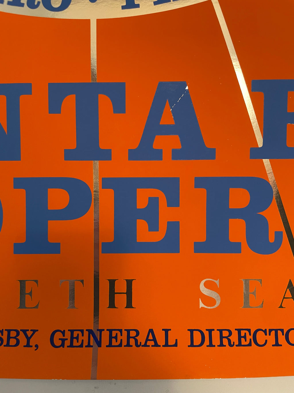 Santa Fe Opera Twentieth Season Robert Indiana Silk Screen Poster 1975 | Happiest Kid Finds Happiest Kid Finds