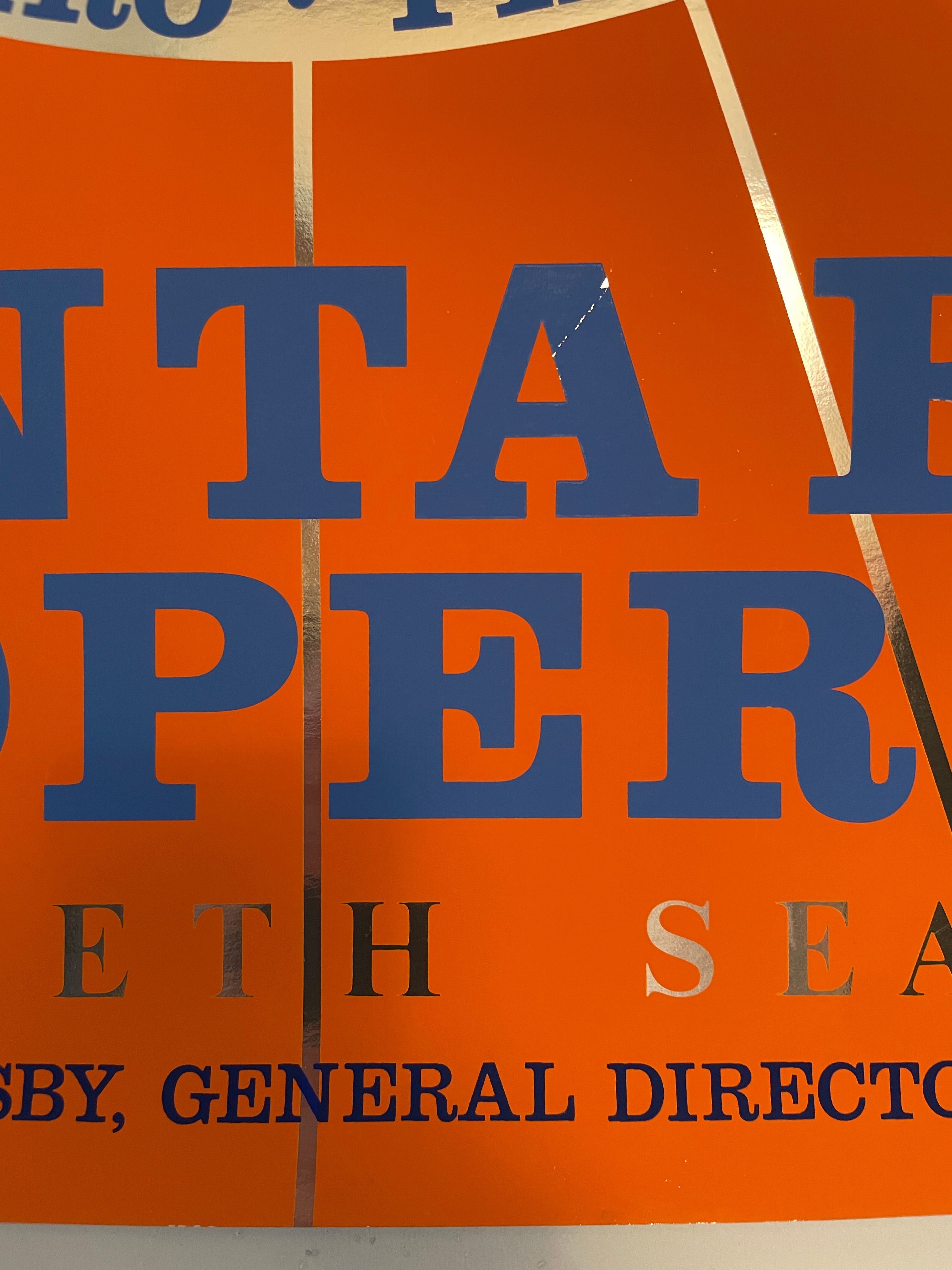 Santa Fe Opera Twentieth Season Robert Indiana Silk Screen Poster 1975 | Happiest Kid Finds Happiest Kid Finds