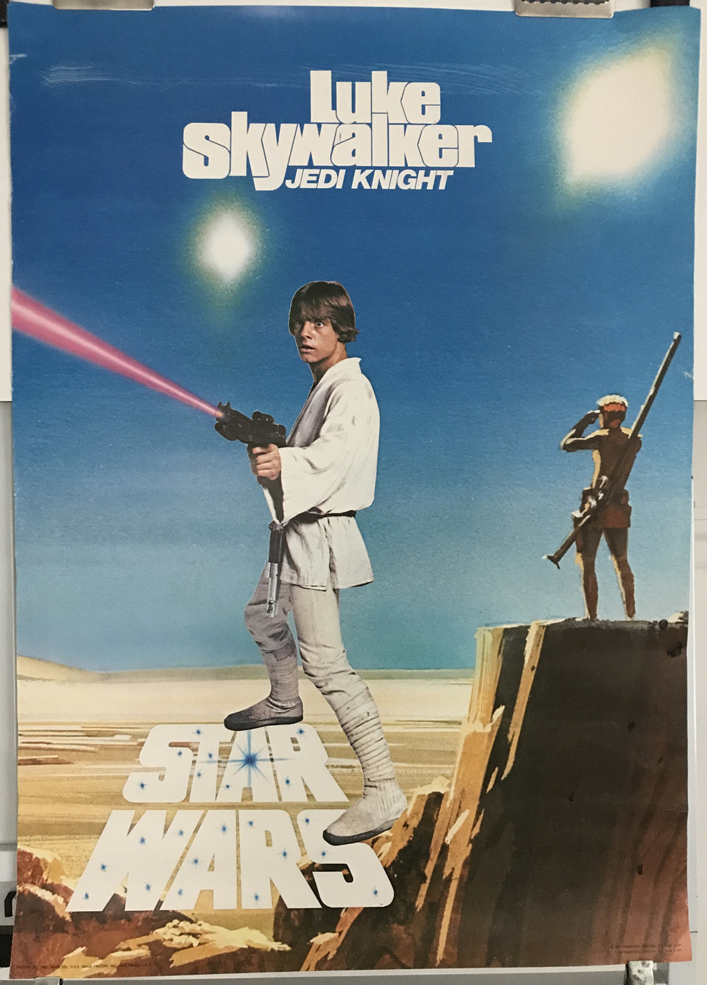 Star Wars - Luke Skywalker - Jedi Knight, vintage poster, 1977 - HAPPIEST KID FINDS - Museum-quality antique and vintage posters, original art, preservation and restoration