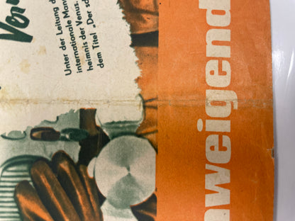 Art Restoration Vintage Poster Art Gallery Find: 1960 ‘Der Schweigende Stern’ Film Flyer (The Silent Star)