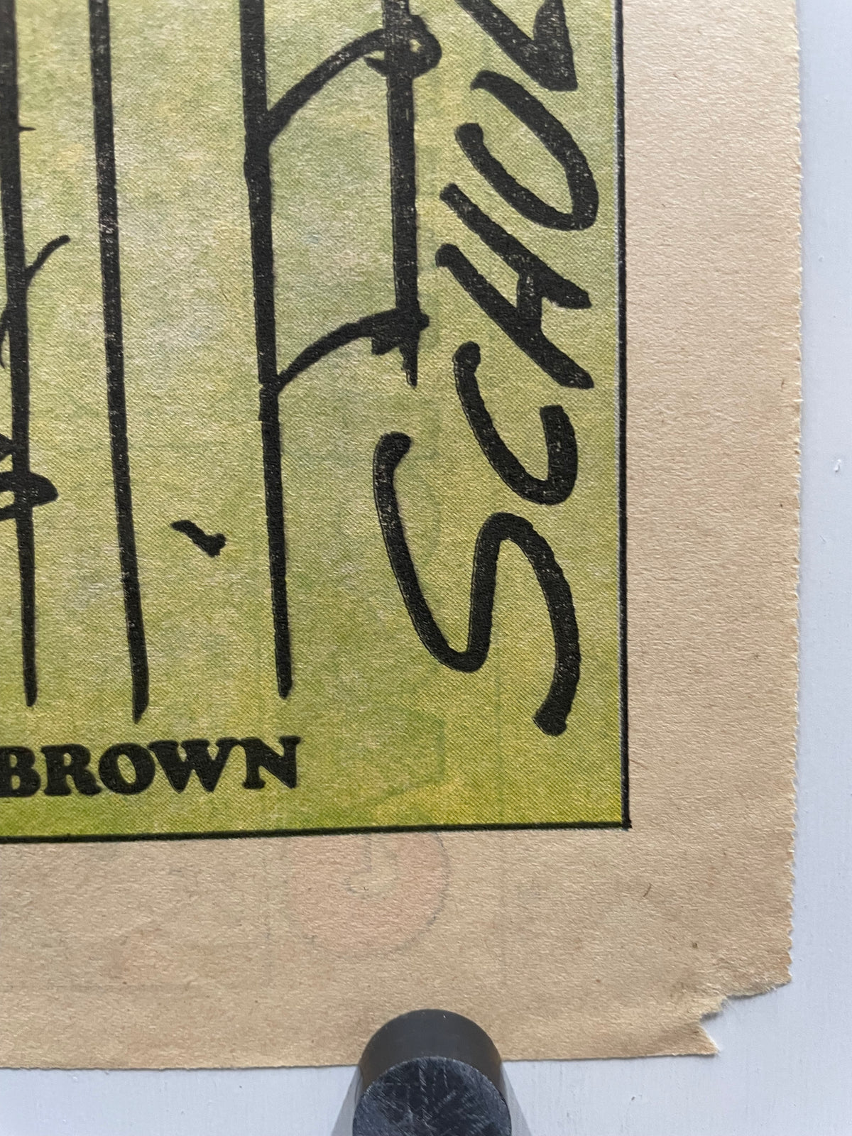 1968 Peanuts Charlie Brown Hang-Up Poster – art restoration vintage poster art gallery find