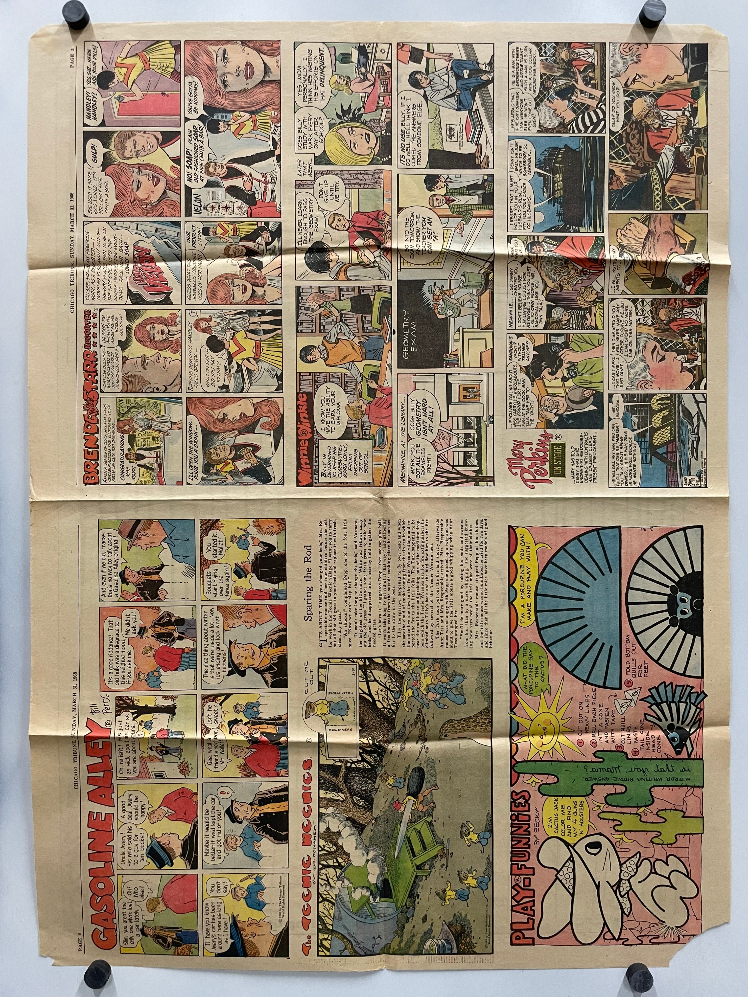Peanuts Charlie Brown Hang-Up Vintage Comics Poster 1968 | Happiest Kid Finds