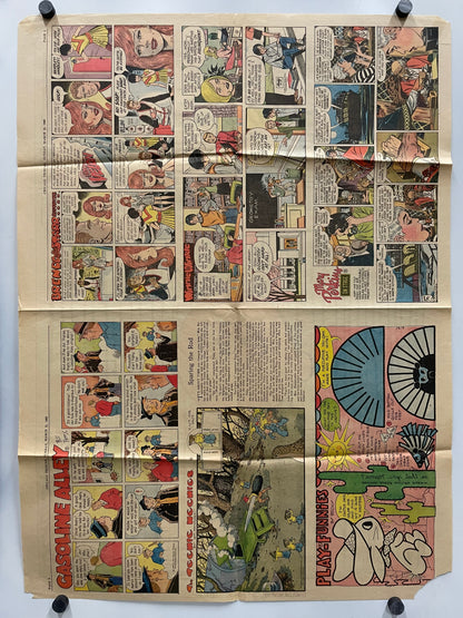 1968 Peanuts Charlie Brown Hang-Up Poster – art restoration vintage poster art gallery find