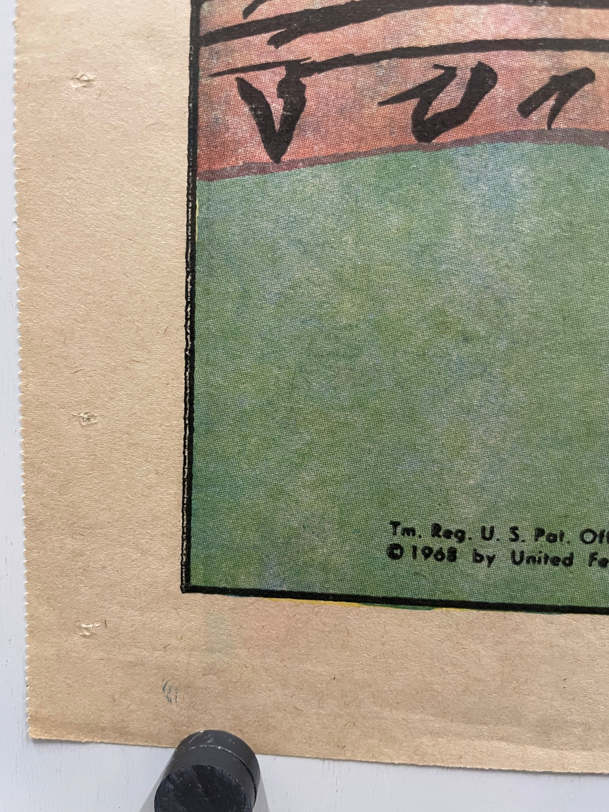 1968 Peanuts Hang-Up Poster: Charlie Brown & Snoopy – art restoration vintage poster art gallery collectible