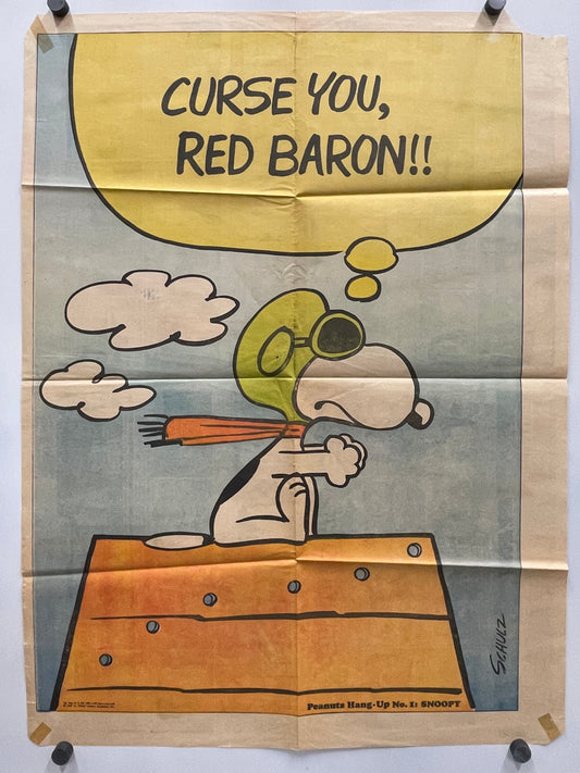Peanuts Snoopy Hang-Up Poster (1968) — art restoration vintage poster art gallery collectible