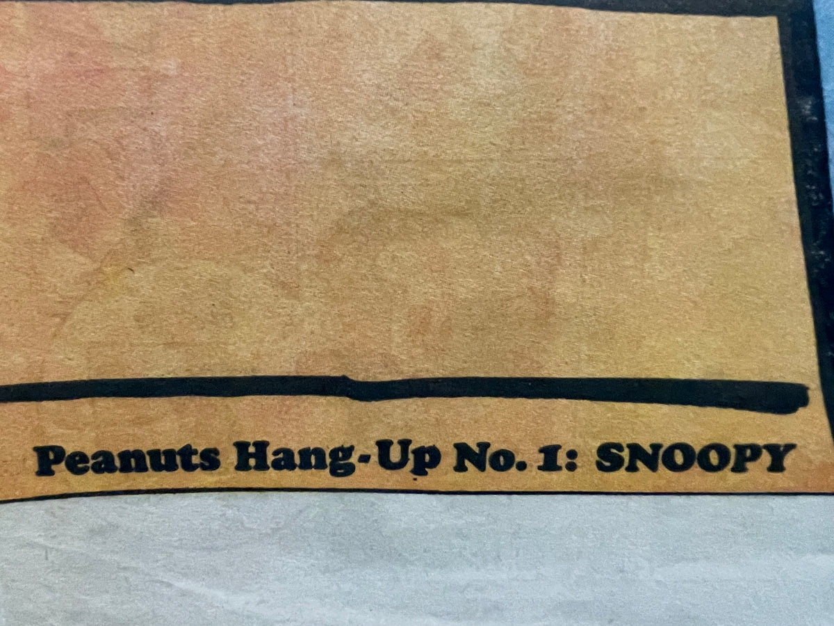 Peanuts Snoopy Hang-Up Poster (1968) — art restoration vintage poster art gallery collectible