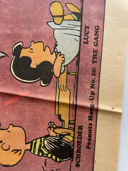 Peanuts The Gang Hang-Up Vintage Comics Poster 1968 | Happiest Kid Finds