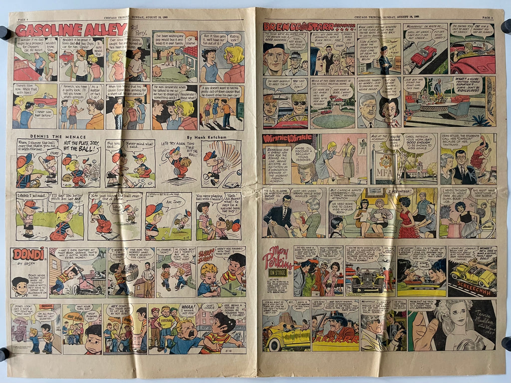 Peanuts The Gang Hang-Up Vintage Comics Poster 1968 | Happiest Kid Finds