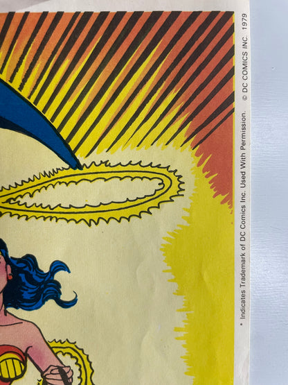 Super Heroes Vintage DC Comics Poster 1979 | Happiest Kid Finds