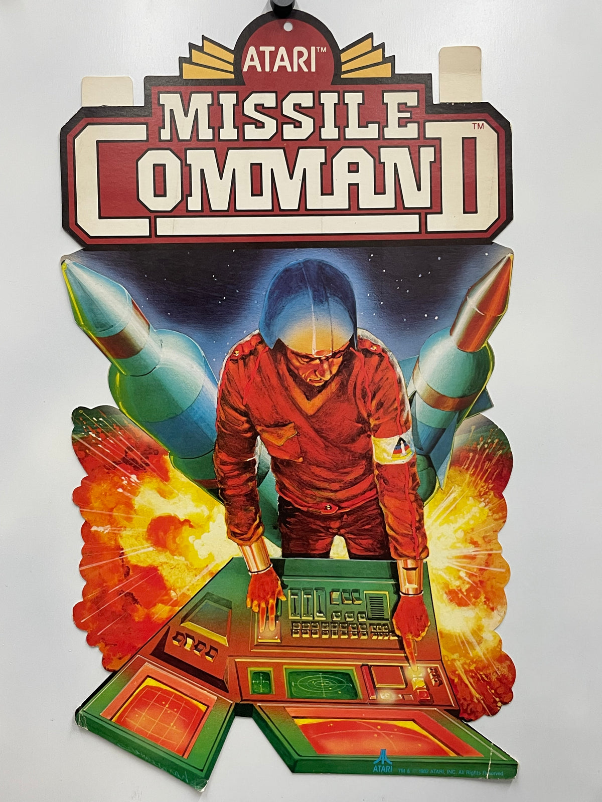 vintage Missile Command - Atari video game die cut promotion 1982 | Happiest Kid Finds