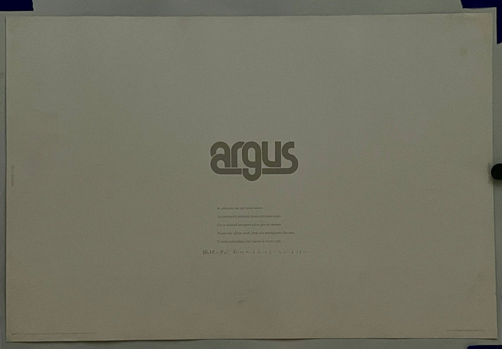 In Solitude We Are Least Alone (#752), vintage ARGUS poster, 1974 Happiest Kid Finds