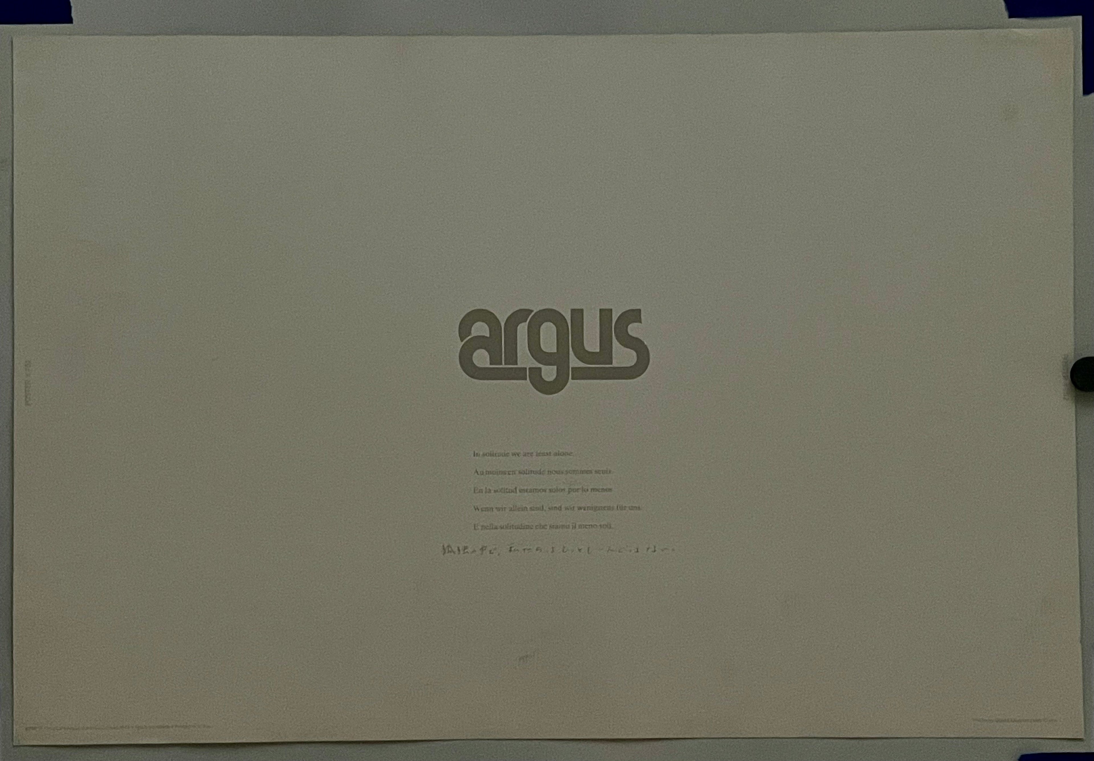 In Solitude We Are Least Alone (#752), vintage ARGUS poster, 1974 Happiest Kid Finds