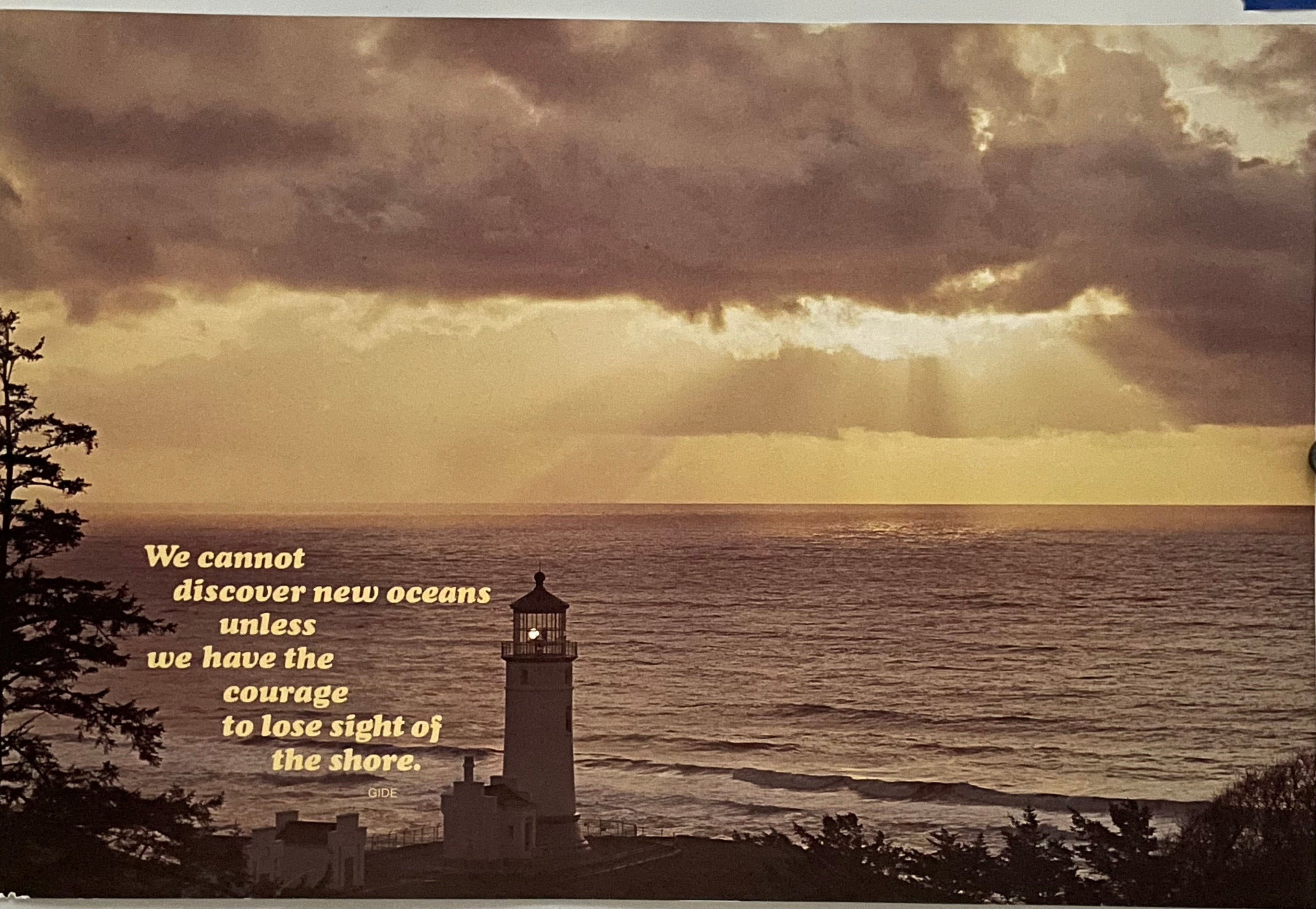 We Cannot Discover New Oceans (#2192), vintage ARGUS poster, 1975 Happiest Kid Finds
