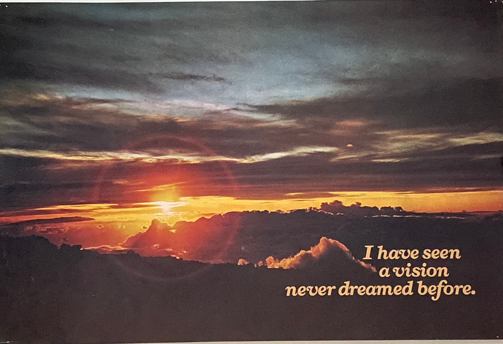 I Have Seen a Vision Never Dreamed Before (#766), vintage ARGUS poster, 1974 Happiest Kid Finds