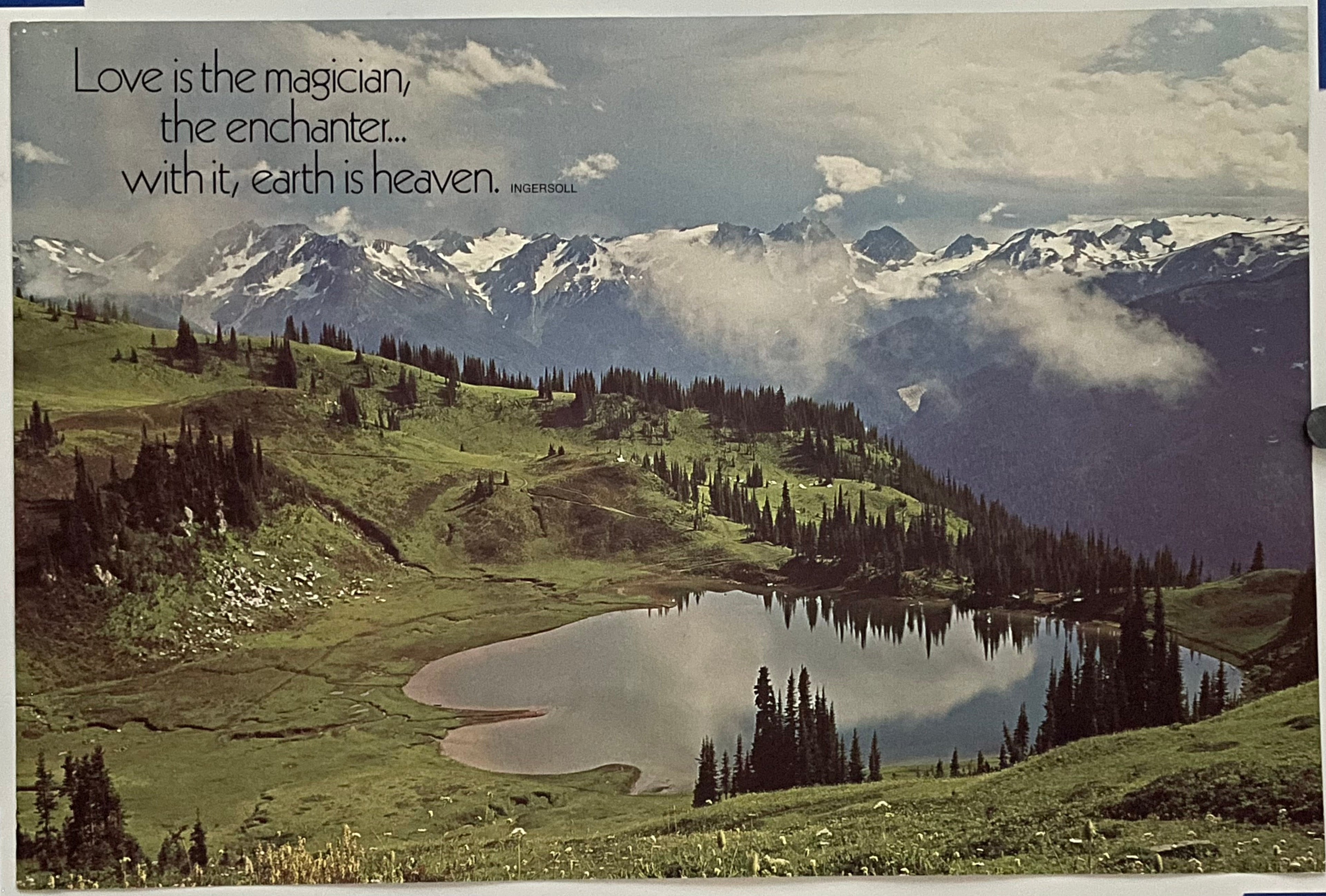 Love is the Magician, (#2085), vintage ARGUS communications poster, 1976 Happiest Kid Finds