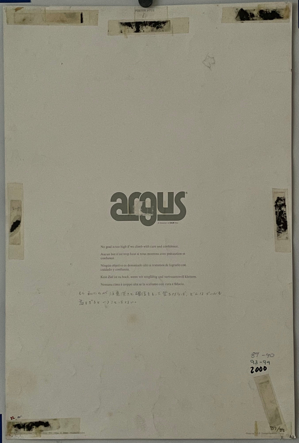 No Goal is Too High..(#715), vintage ARGUS Communications poster, 1974 Happiest Kid Finds