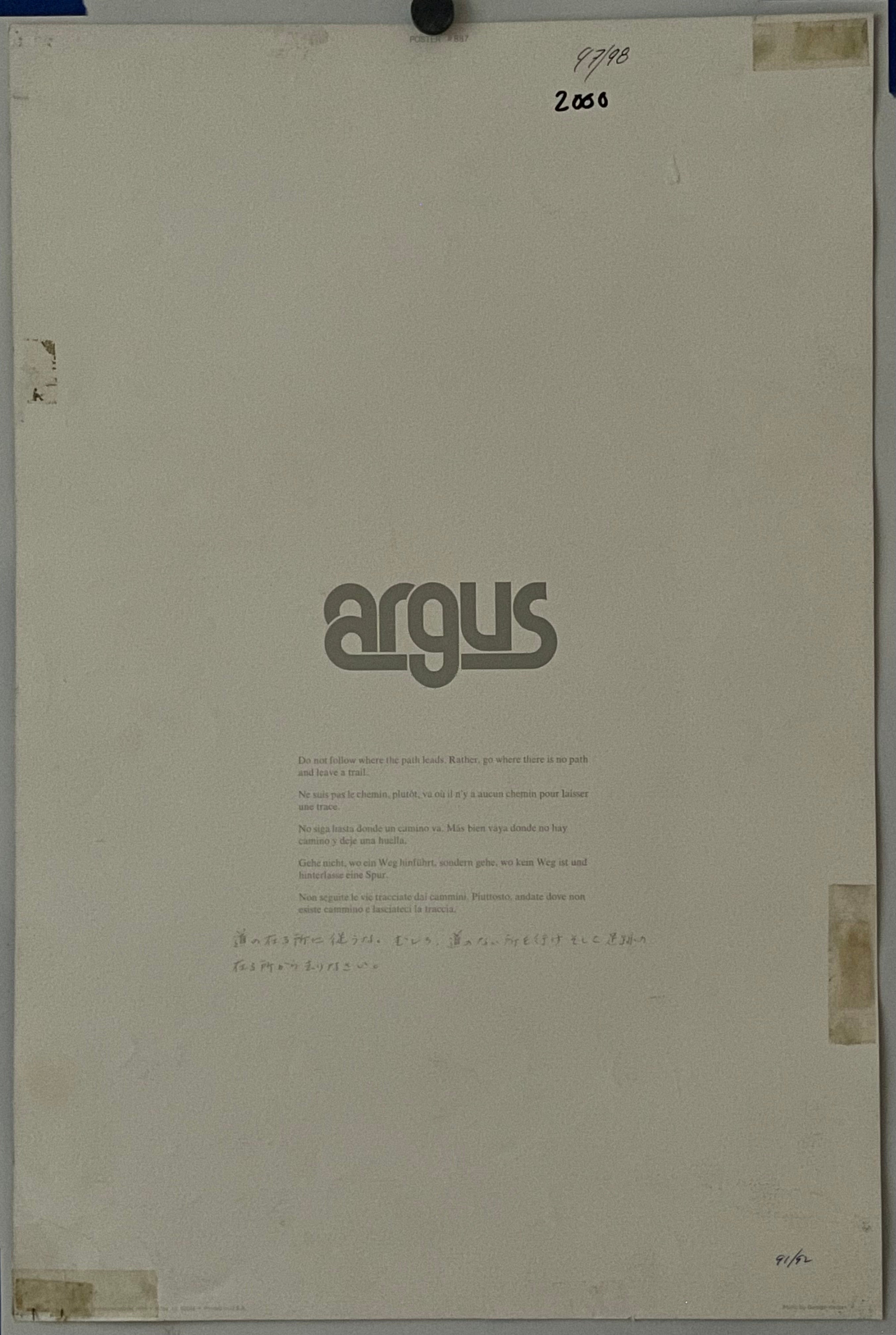 Do Not Follow (#887), vintage ARGUS Communications poster, 1974 Happiest Kid Finds