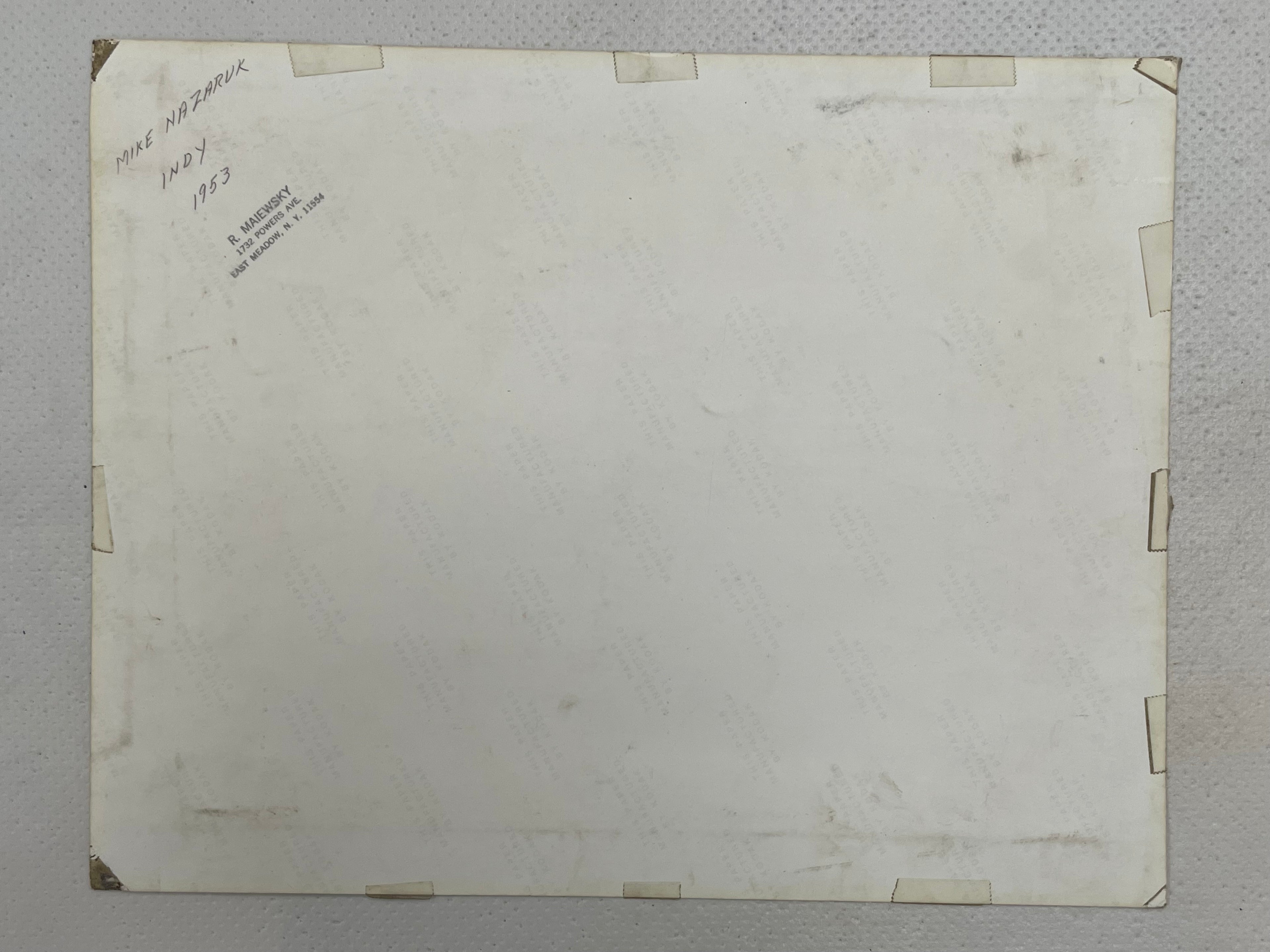 rare vintage and original Mike Nazaruk Indy auto racing photograph 1953 | Happiest Kid Finds