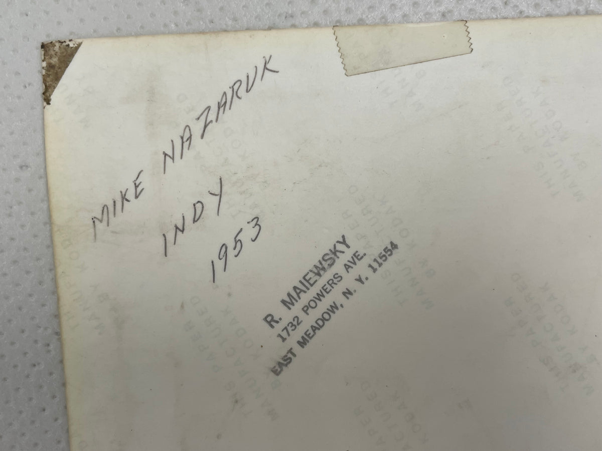 rare vintage and original Mike Nazaruk Indy auto racing photograph 1953 | Happiest Kid Finds