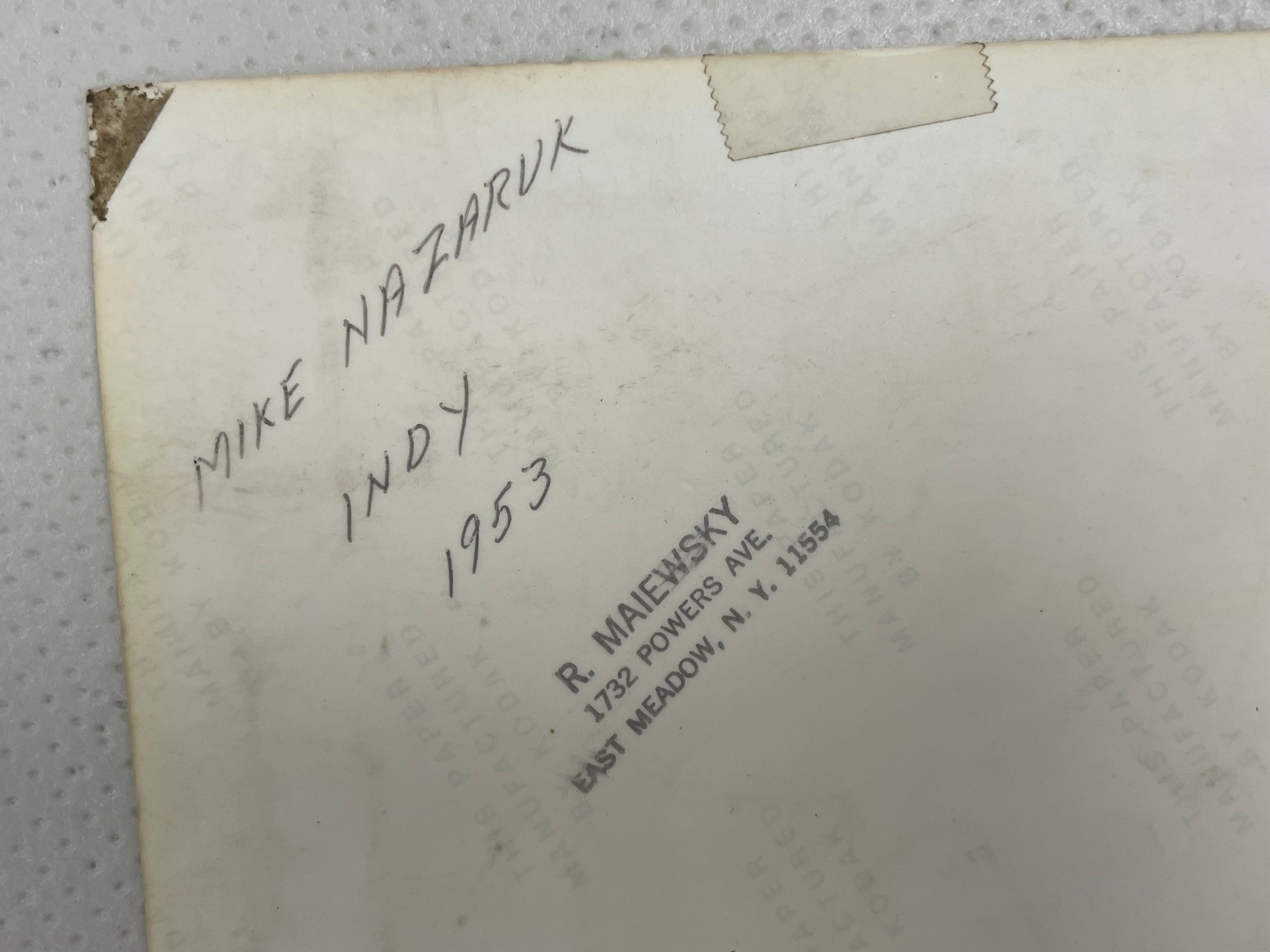 rare vintage and original Mike Nazaruk Indy auto racing photograph 1953 | Happiest Kid Finds