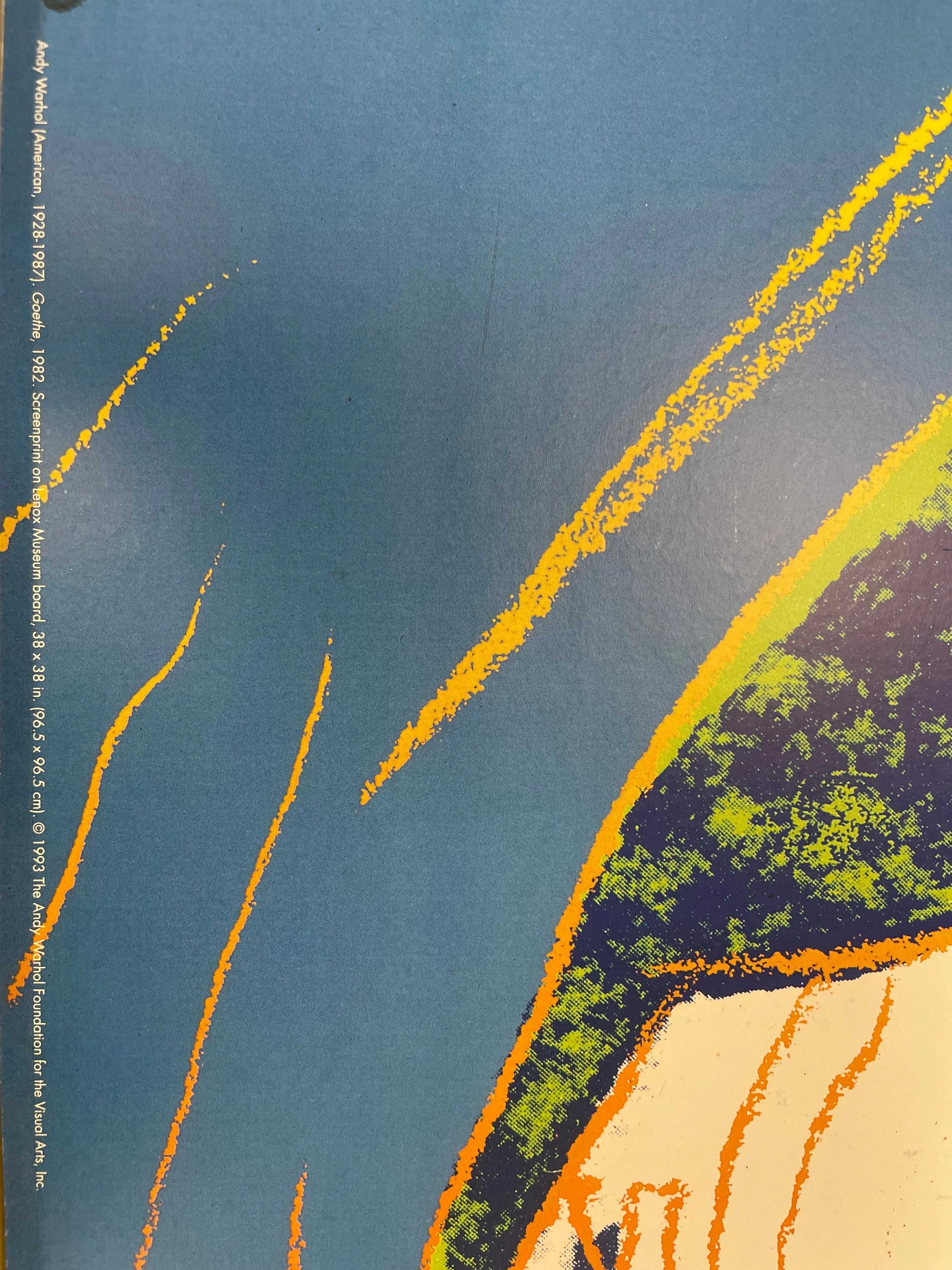 Goethe AP 7/22, by Andy Warhol, color offset/paper, 1993 Happiest Kid Finds