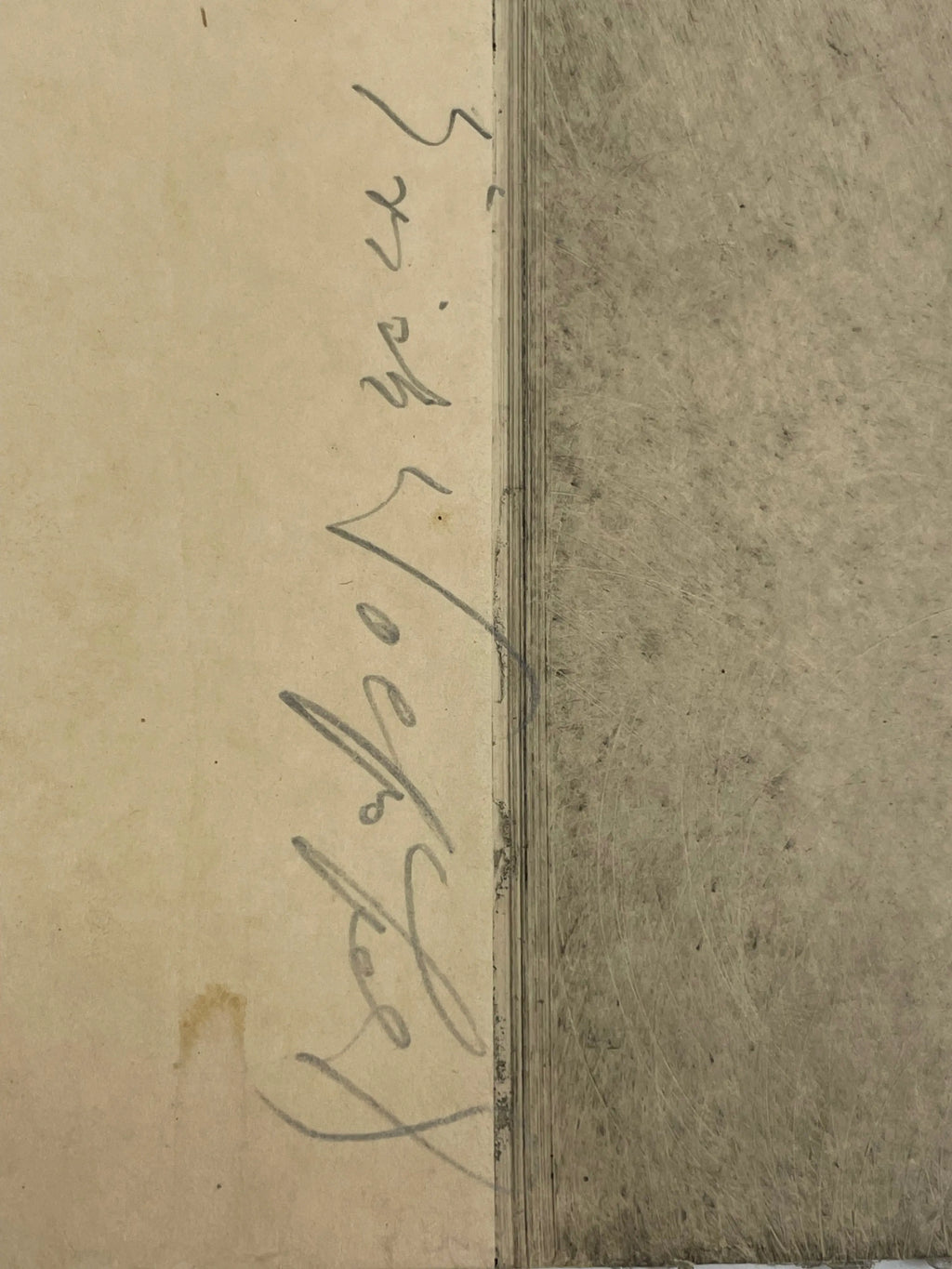portrait with high collar, hand-signed in pencil, vintage etching Happiest Kid Finds