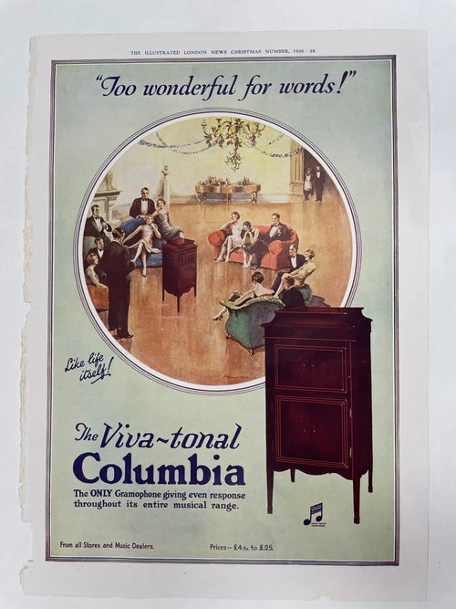 BOVRIL / Viva-tonal Columbia, antique magazine ad, 1926 Happiest Kid Finds