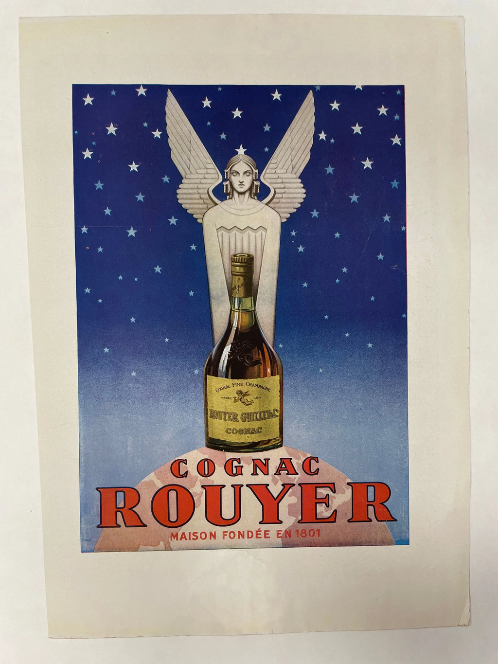 COGNAC ROUYER / Bayard, vintage magazine ad, c,1945 Happiest Kid Finds
