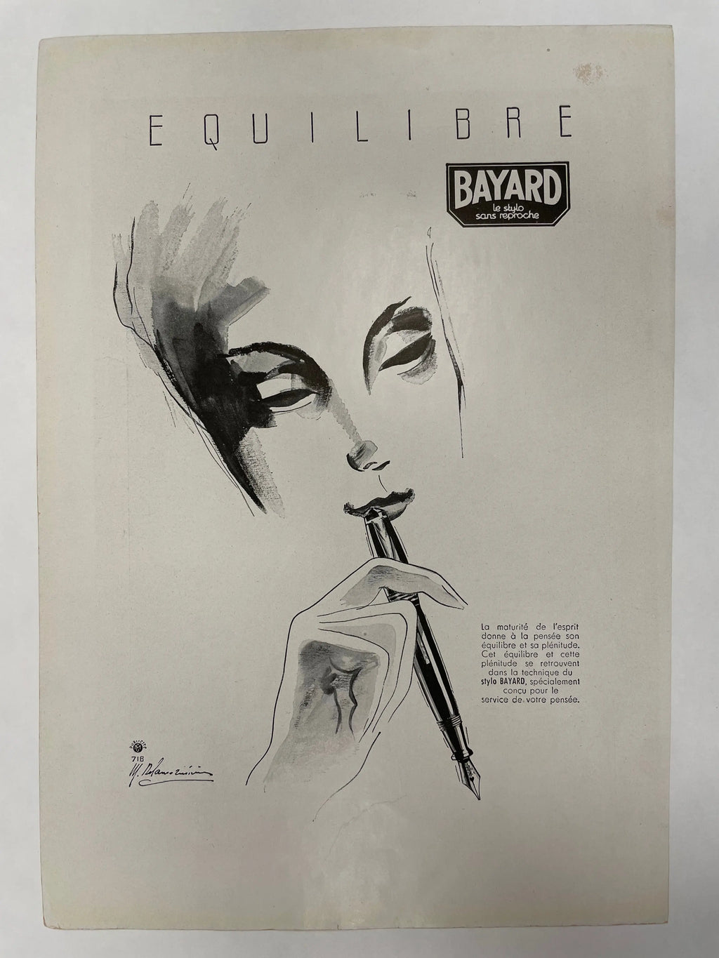 COGNAC ROUYER / Bayard, vintage magazine ad, c,1945 Happiest Kid Finds