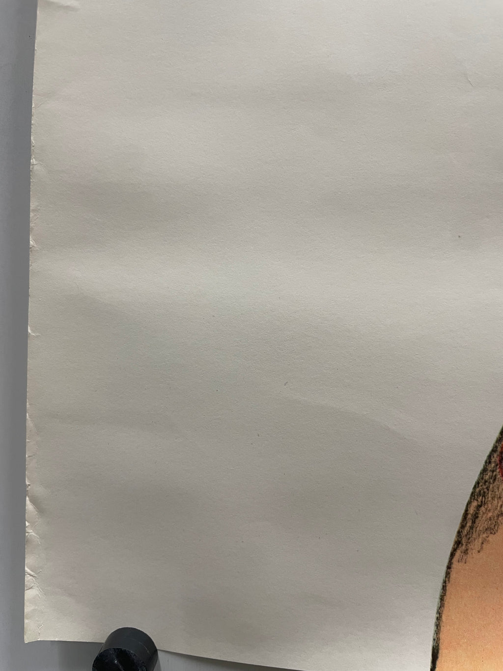 Close-up of the bottom left corner.