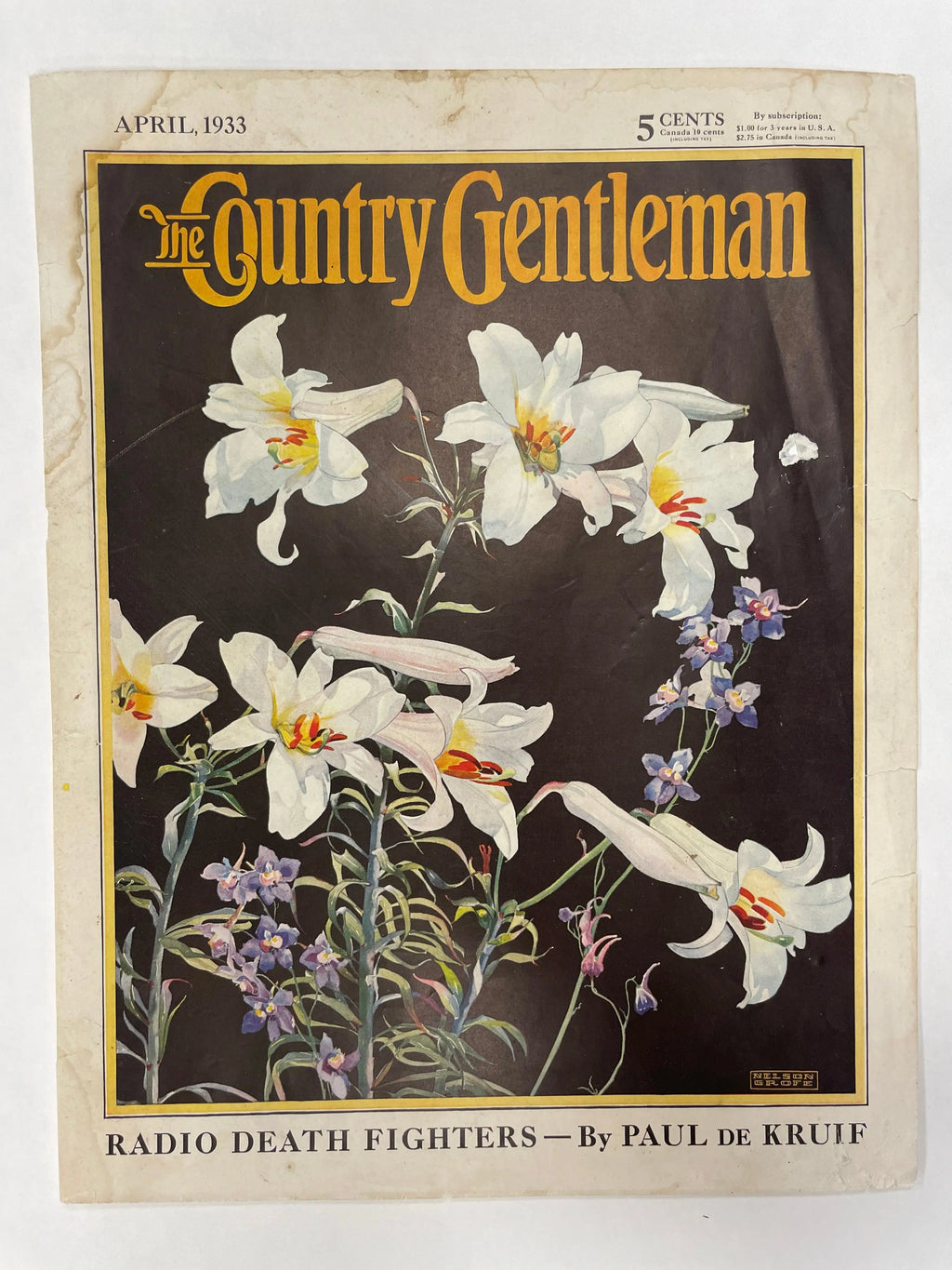 The Country Gentleman / Maxwell House, vintage magazine cover, 1933 Happiest Kid Finds