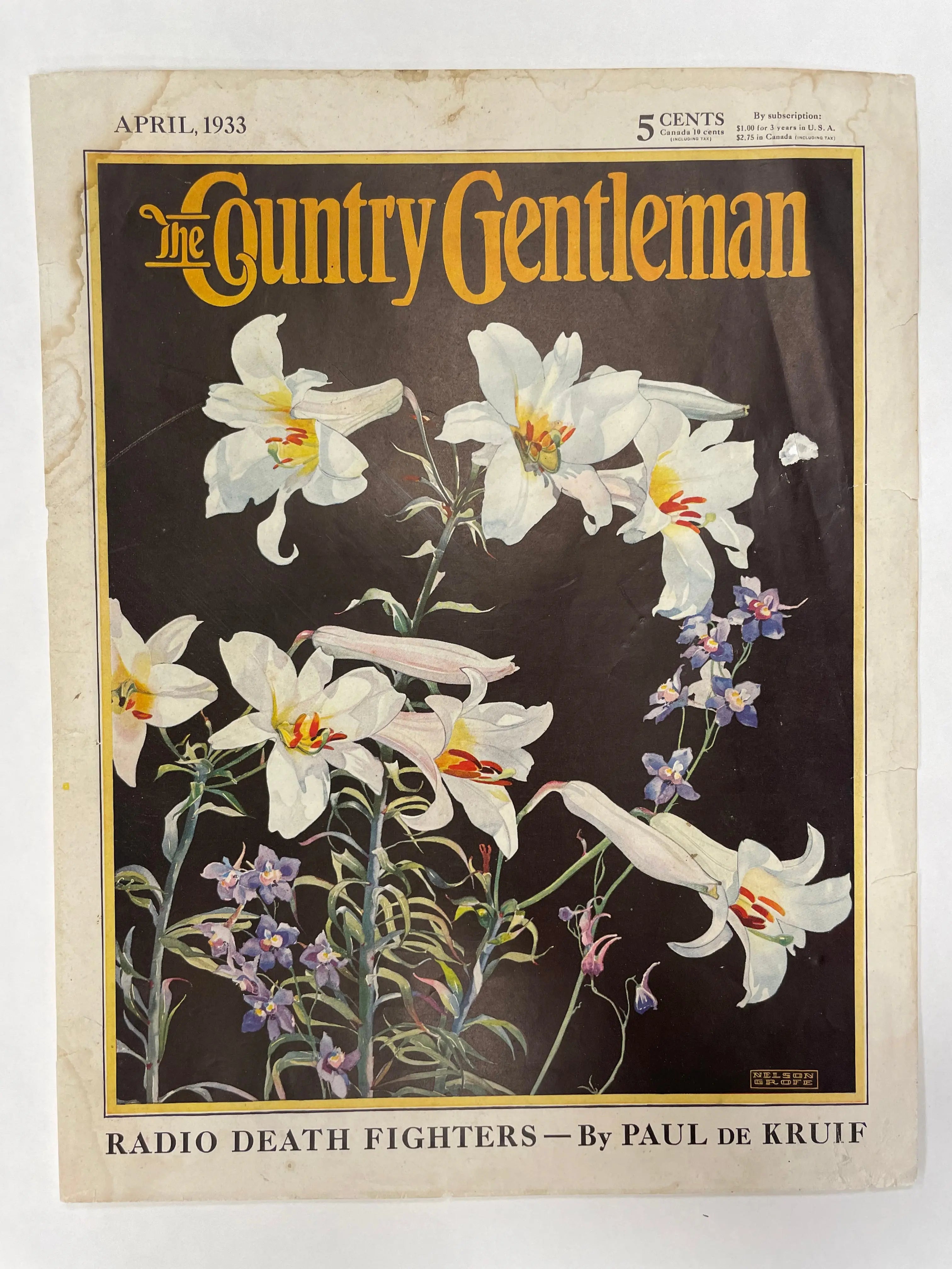 The Country Gentleman / Maxwell House, vintage magazine cover, 1933 Happiest Kid Finds