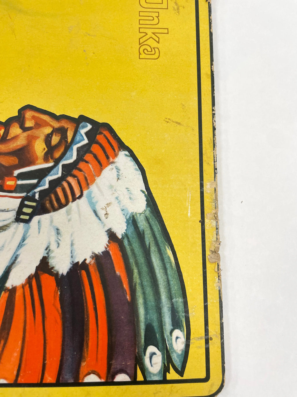 Cruwell-Tabak, antique German window / counter display card with stand, 1930s Happiest Kid Finds