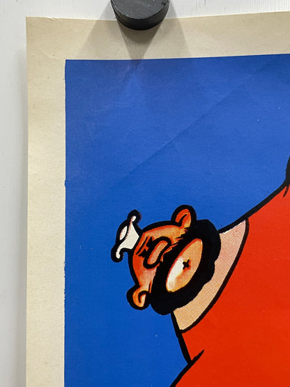 vintage Popeye Follies theatrical Yugoslavian cartoon poster 1960s | Happiest Kid Finds