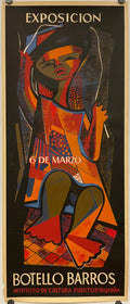 Exposicion 6 de Marzo, Botello Barros, vintage exhibition poster, 1964 Happiest Kid Finds