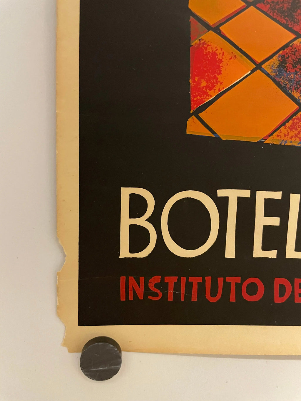 Exposicion 6 de Marzo, Botello Barros, vintage exhibition poster, 1964 Happiest Kid Finds