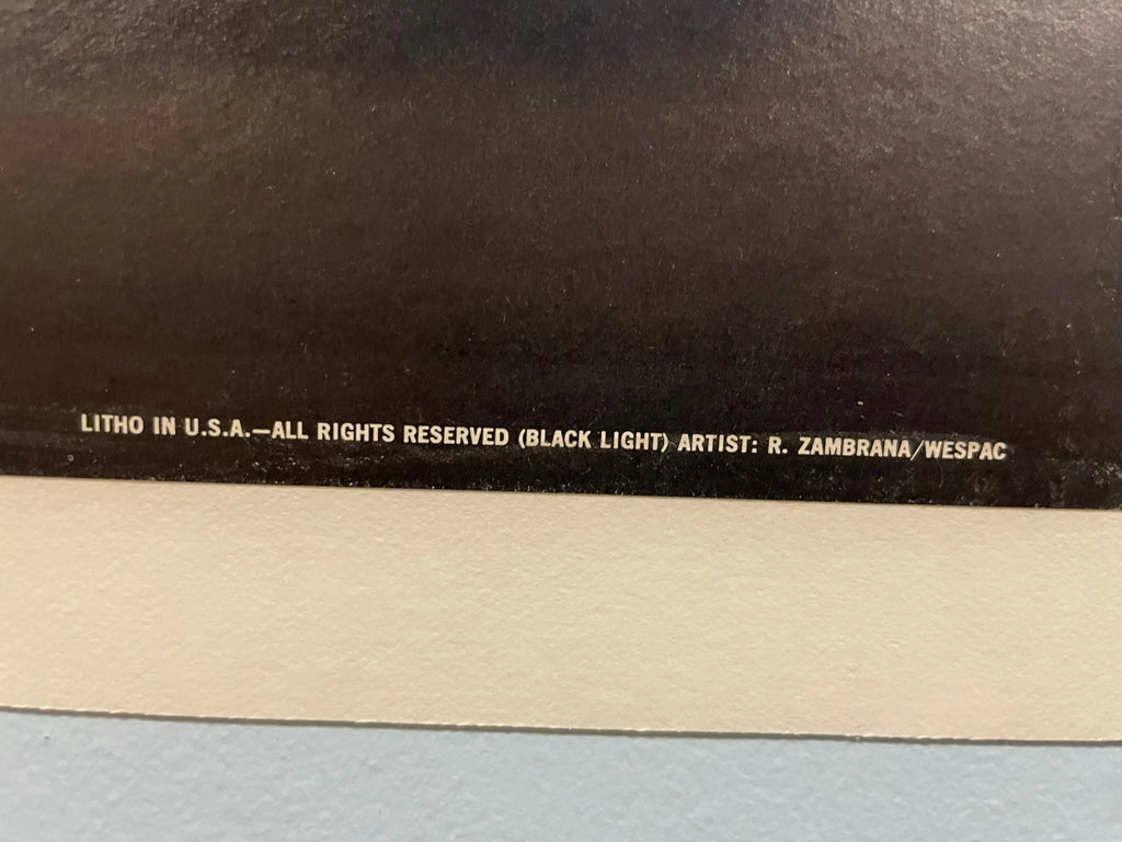 Stop War, vintage black light anti-war poster, 1970 Happiest Kid Finds