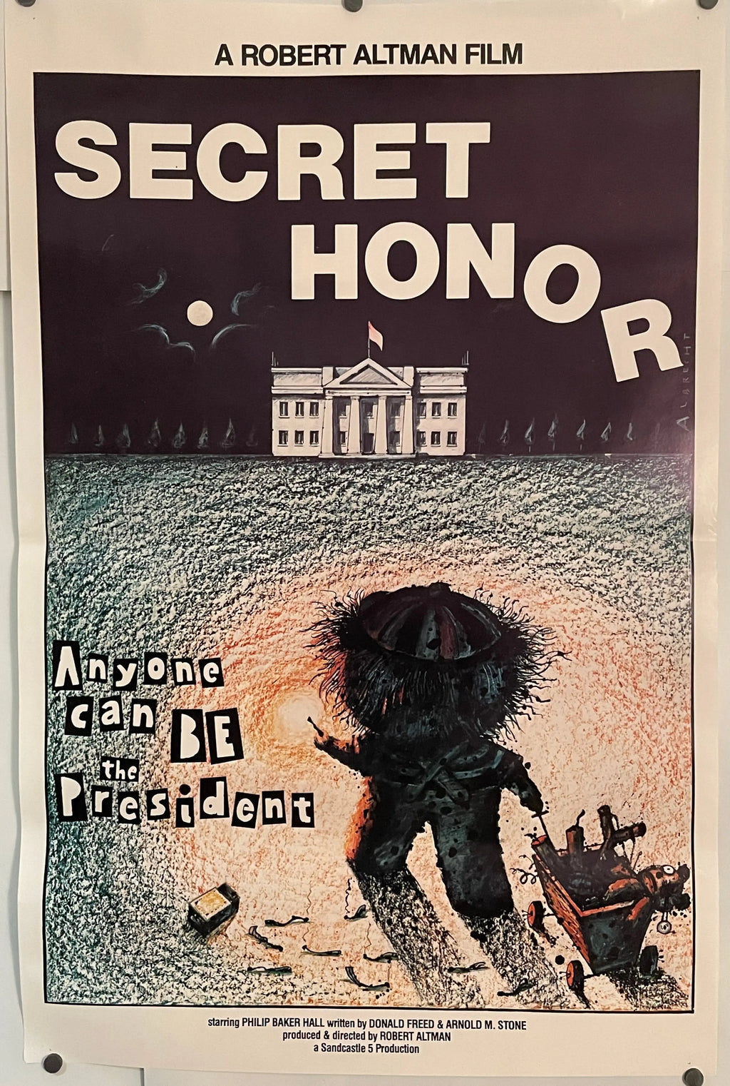 Secret Honor, original one sheet film poster, directed by Robert Altman 