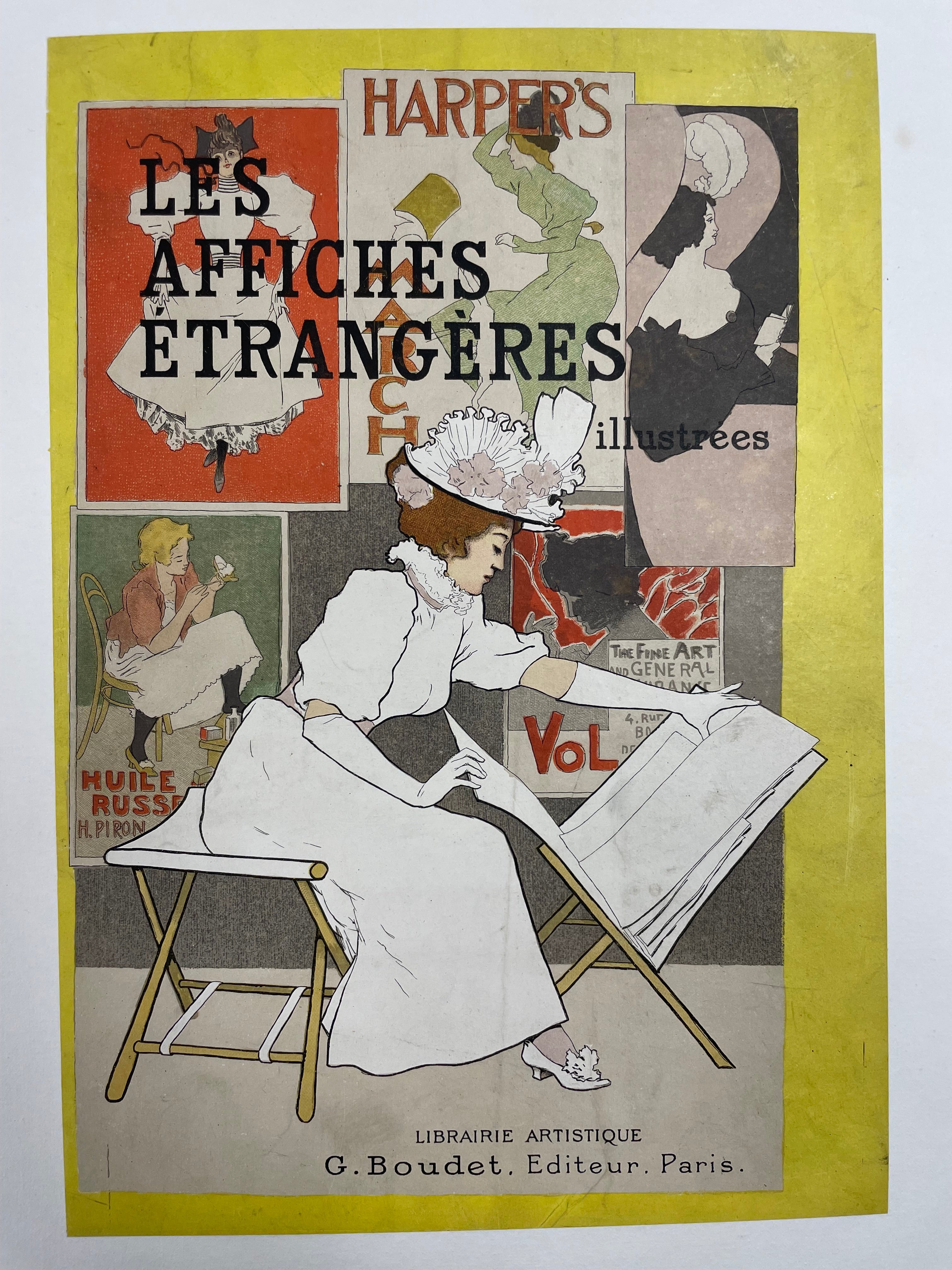 Les Affiches Etrangeres Illustrees, front cover for an antique publication, c.1897 Happiest Kid Finds