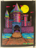 Castle (flocked), vintage black light poster, 1976 Welcome to HAPPIEST KID FINDS ... Discover Unique Vintage Posters, Design and Art Preservation